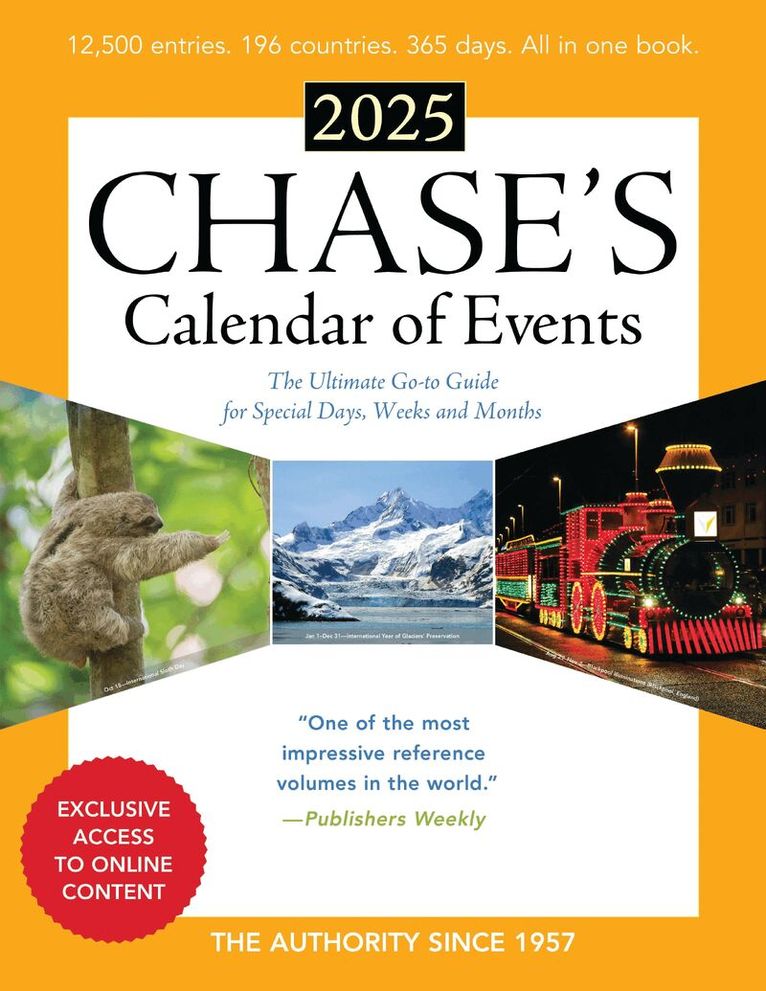 Editors of Chase's - Chase's Calendar of Events 2025, Häftad. Tillgänglighet: Lägg i varukorg