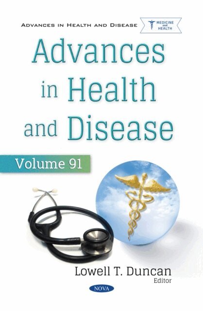 Lowell T. Duncan - Advances in Health and Disease. Volume 91, E-bok