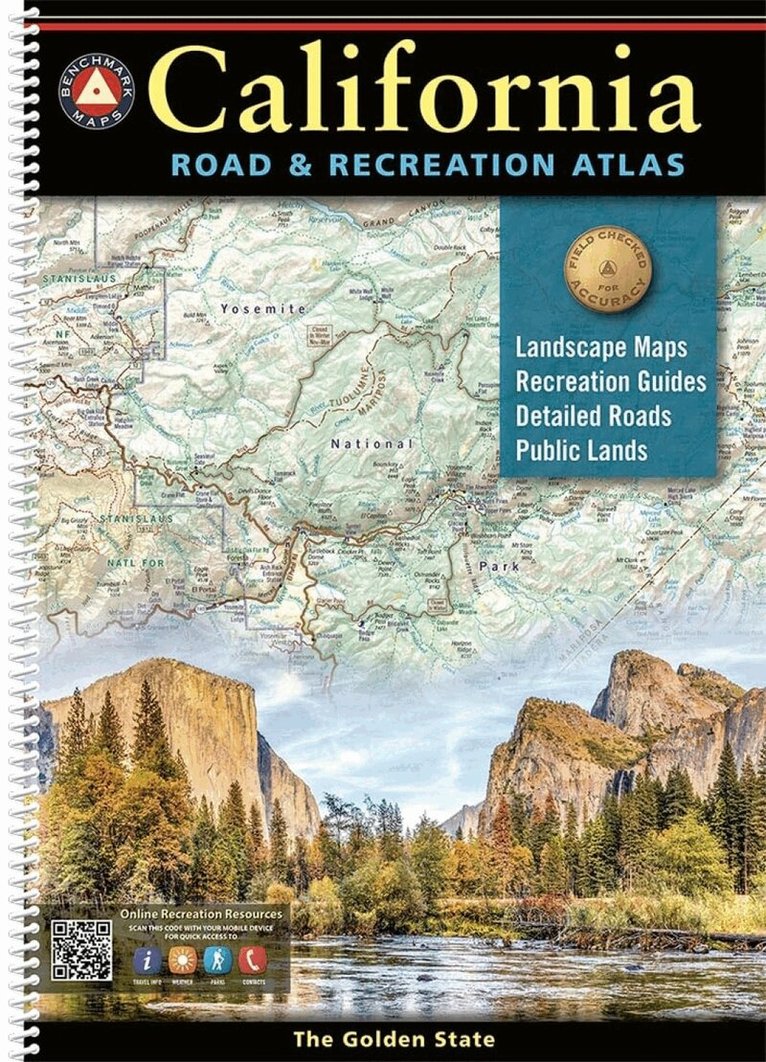 Benchmark Maps - California Road & Recreation Atlas, Häftad