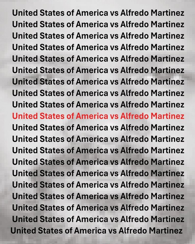 Ronald Sosinski - United States vs Alfredo Martinez, Inbunden