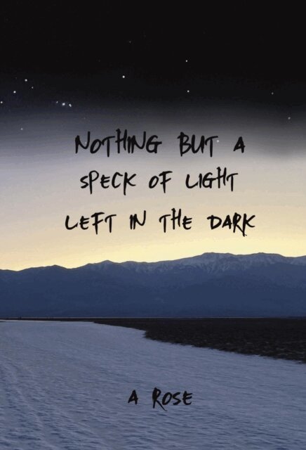 A. Rose - Nothing but a Speck of Light Left in the Dark, E-bok