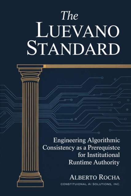 Alberto Rocha - Luevano Standard: Engineering Algorithmic Consistency as a Prerequisite for Institutional Runtime Authority, E-bok