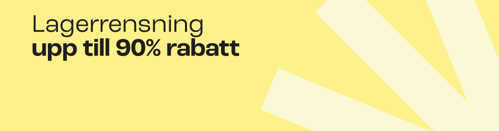 Lagerrensning upp till 90% rabatt